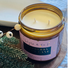 Load image into Gallery viewer, Raspberry Candy Cane 400ml Candle