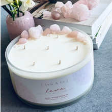 Load image into Gallery viewer, Crystal Infused Candle 1.7 kg
